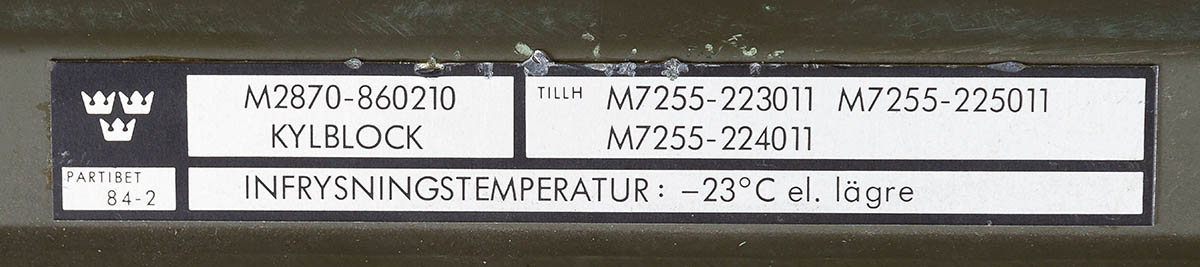 Artikelbild 3 des Artikels “Schwed. Kühlblock, Metall, neuw., mit Lagerspuren “