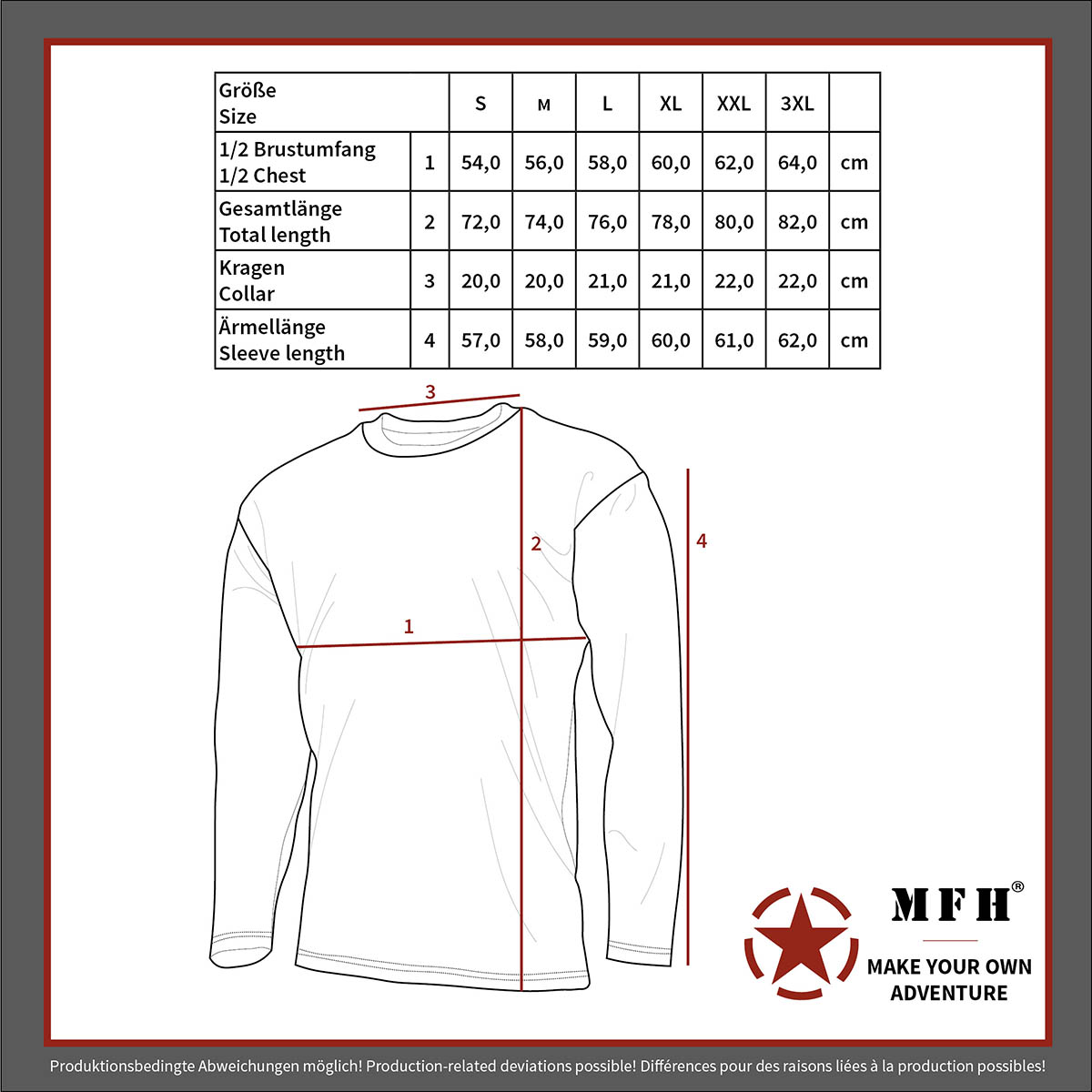 Product image 4 of the product “US Shirt, long-sleeved, coyote, with sleeve pockets ”