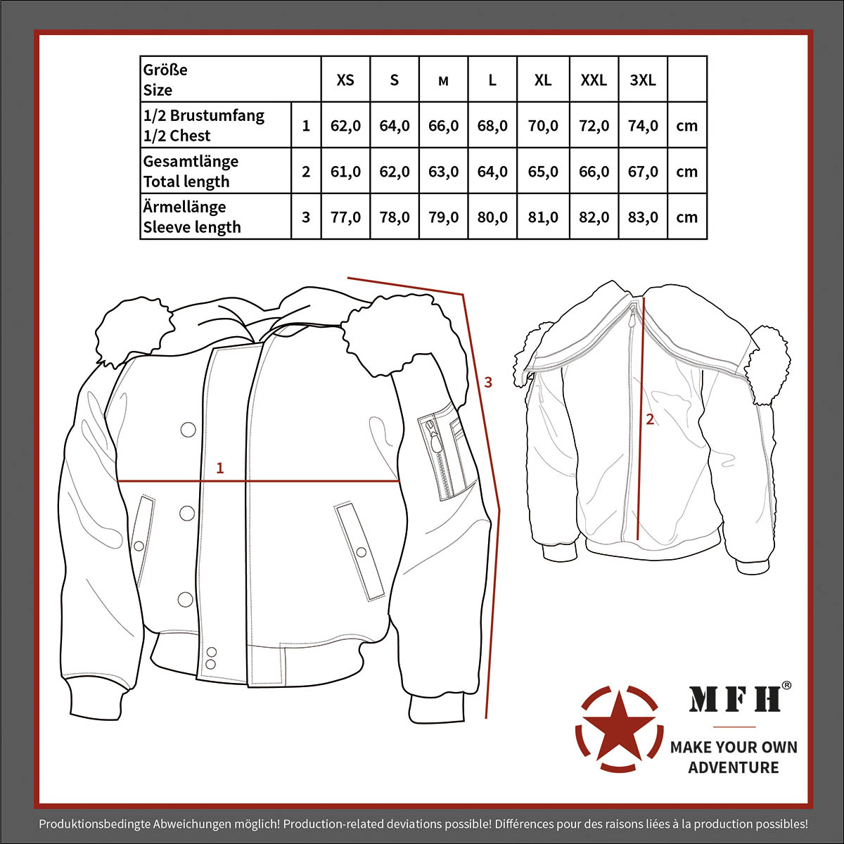 Artikelbild 4 des Artikels “US Polarjacke N2B, schwarz, dick gefüttert “