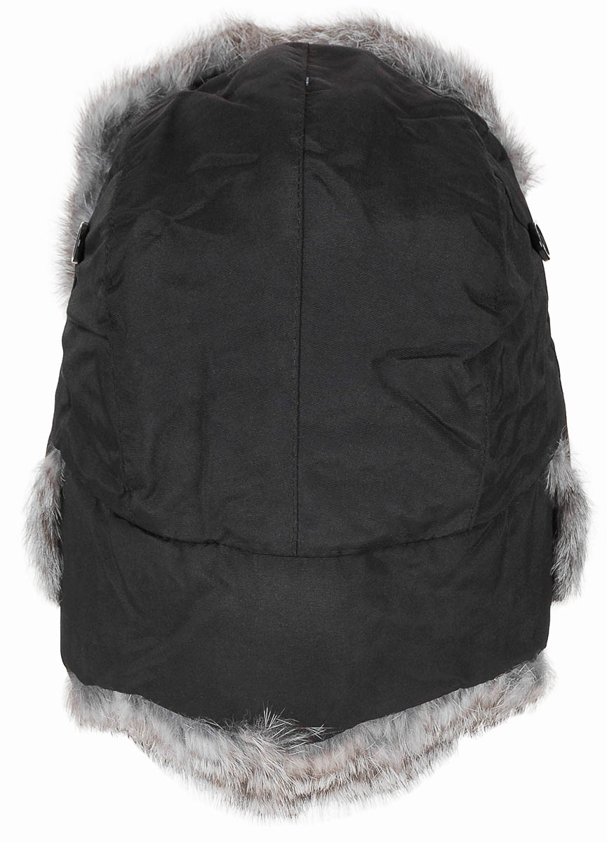 Artikelbild 4 des Artikels “Fellmütze, schwarz, mit grauem Echtfell, Steppfütterung “