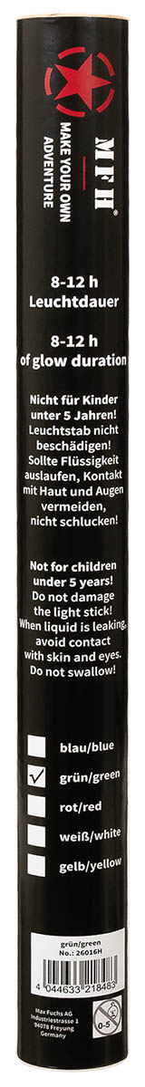 Artikelbild 4 des Artikels “Leuchtstab, groß, grün, 35 x 2,5 cm “