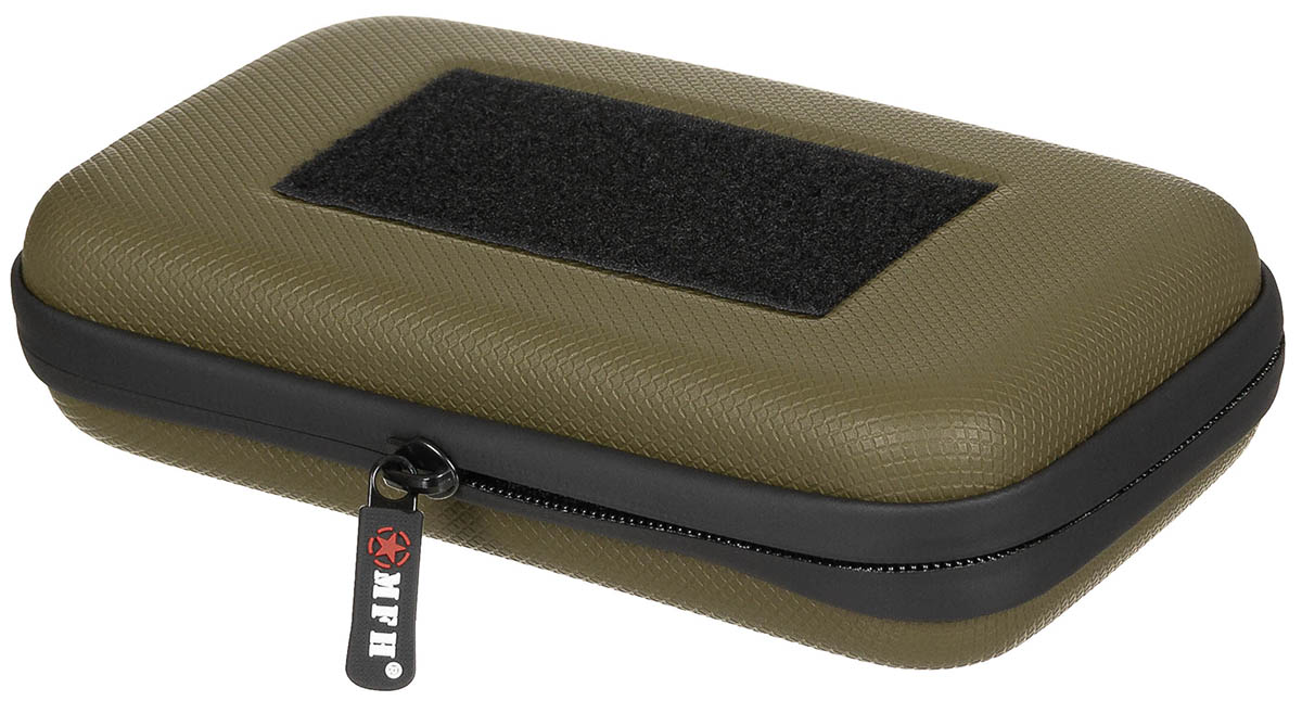 Image 4 de l'article Étui rigide, petit, avec passants auto-agrippants, olive 