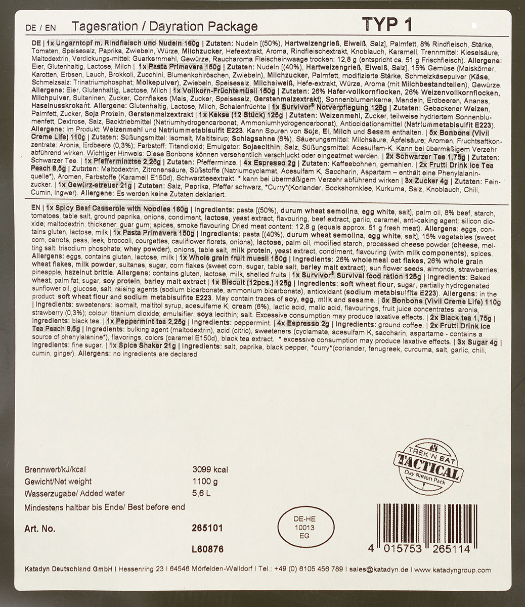 Artikelbild 4 des Artikels “Trek 'n Eat, Tagesration, 