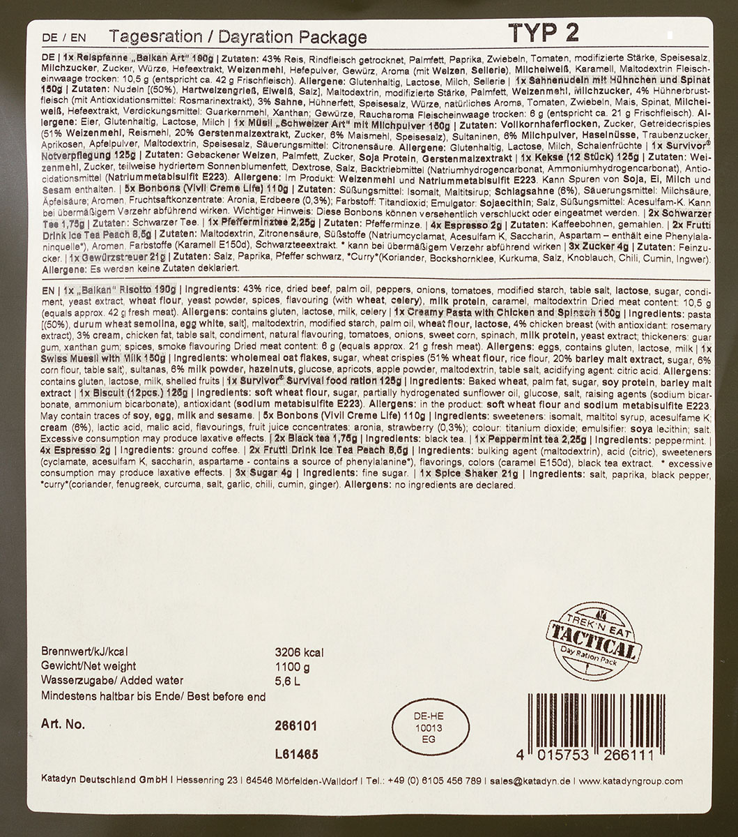 Artikelbild 4 des Artikels “Trek 'n Eat, Tagesration, 