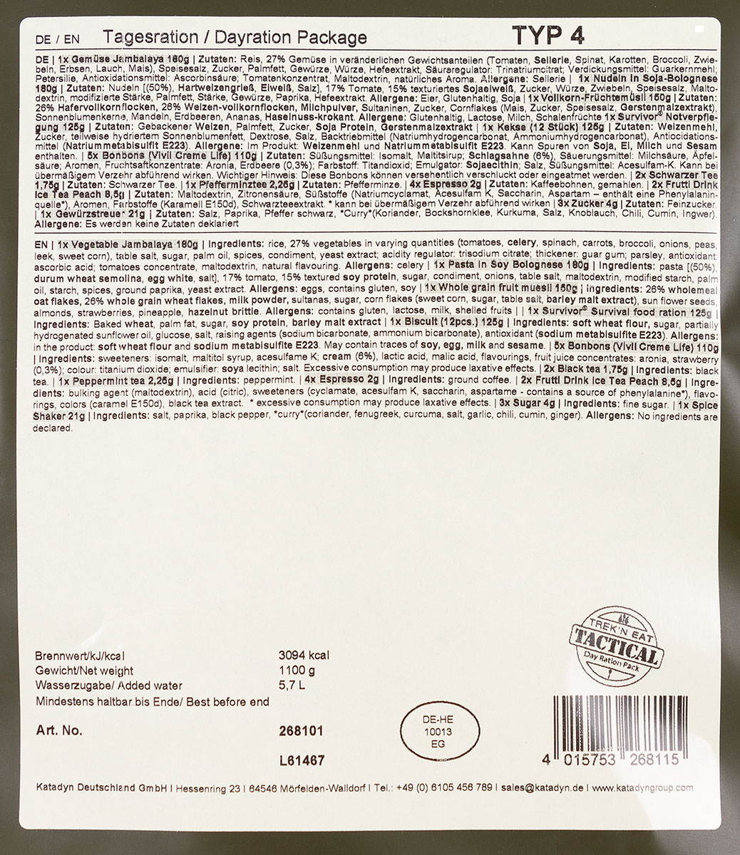 Artikelbild 4 des Artikels “Trek 'n Eat, Tagesration, 