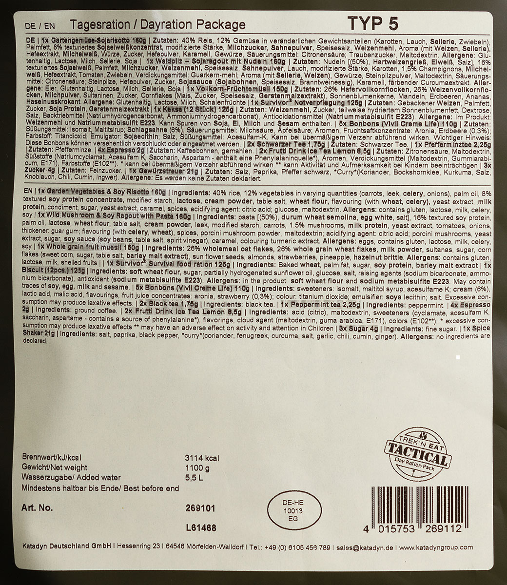 Artikelbild 4 des Artikels “Trek 'n Eat, Tagesration, 